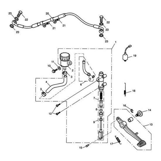 Bild von Master Cylinder Assy, Rear