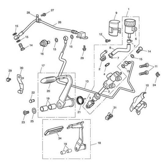 Bild von Master Cylinder Assy, Rear