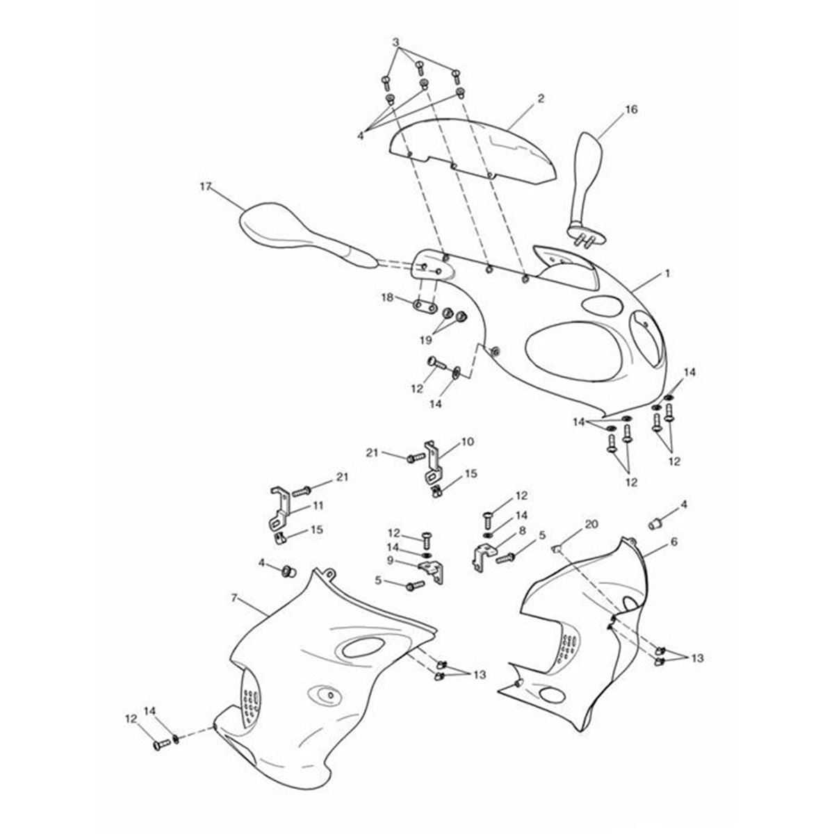 Bild von Mirror Assembly, LH, Packed