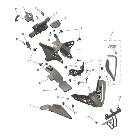 Bild von Moulding, Front, LF Antenna