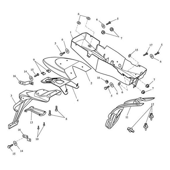 Picture of Moulding, Number Plate Support
