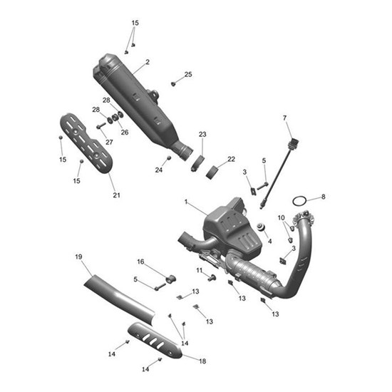 Bild von Muffler Assembly, Secondary