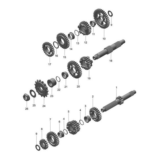 Bild von Nut, Hex Flanged, M18 x 1.5