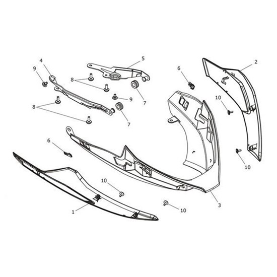 Bild von Panel, Bellypan, LH, Matt Aluminium