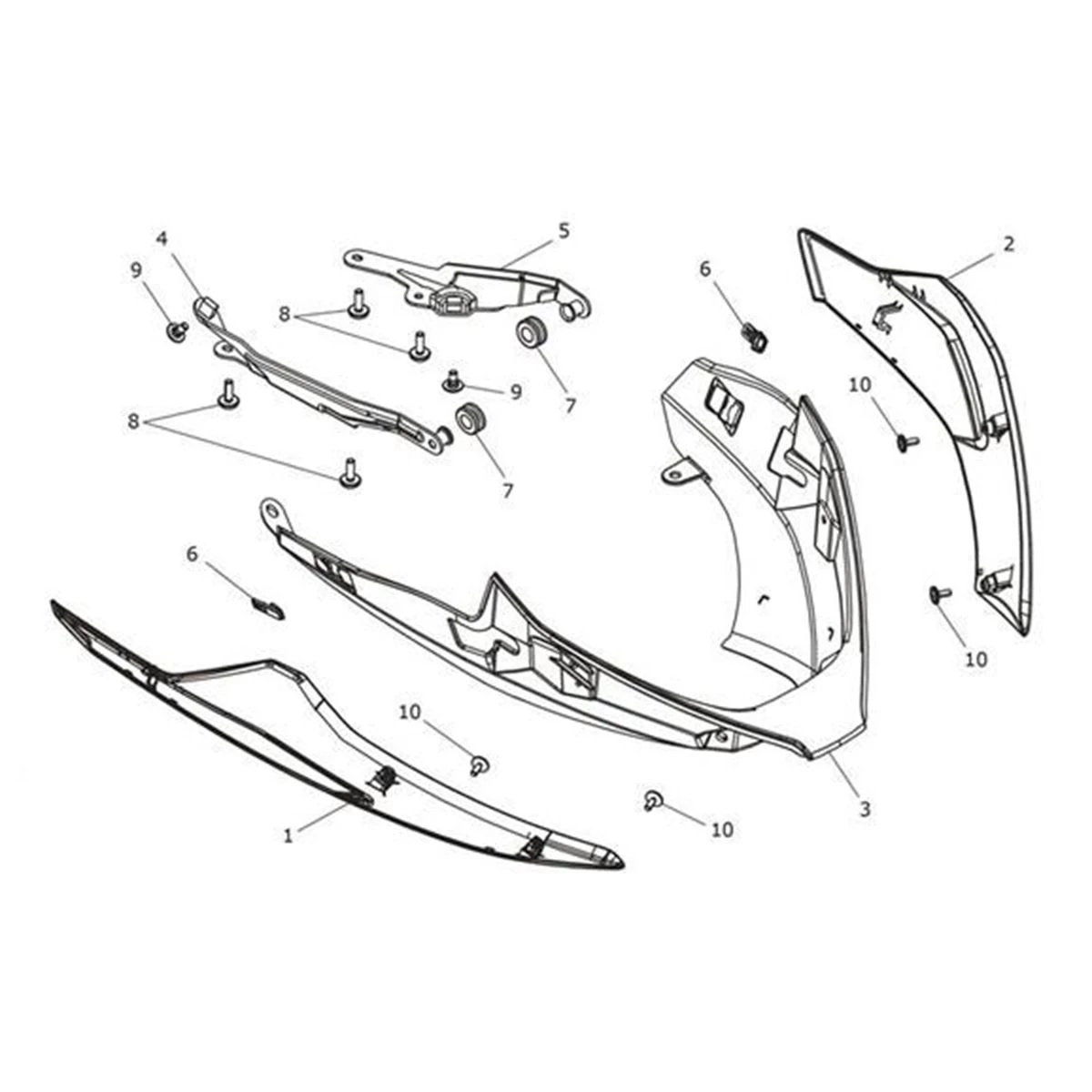Bild von Panel, Bellypan, RH, Matt Aluminium