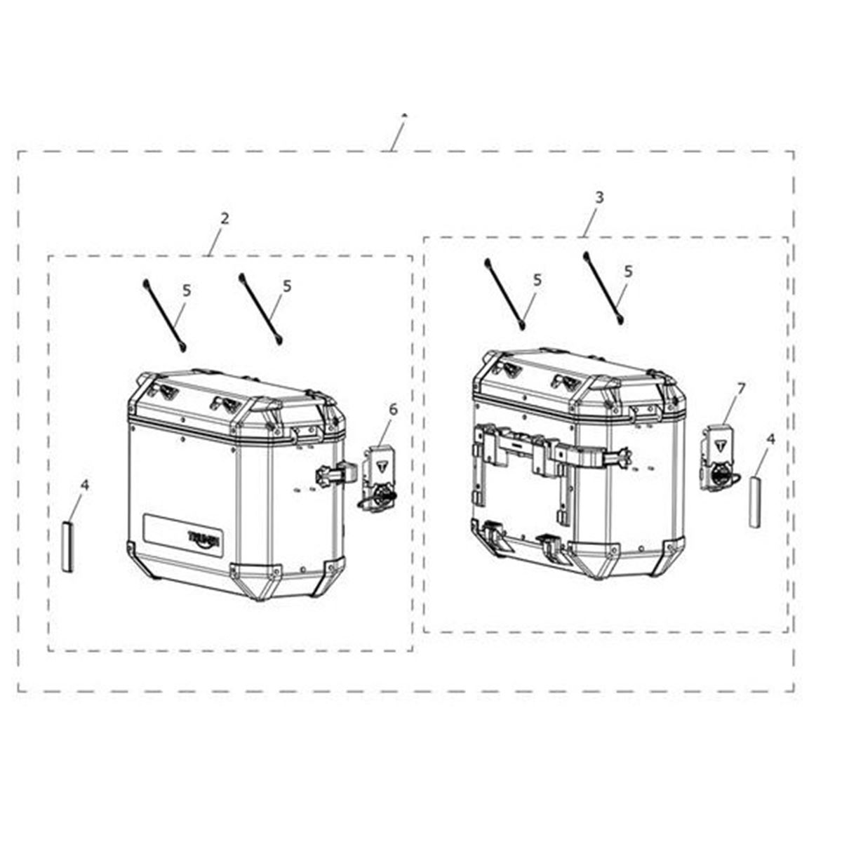 Picture of Pannier, Aluminium, LH