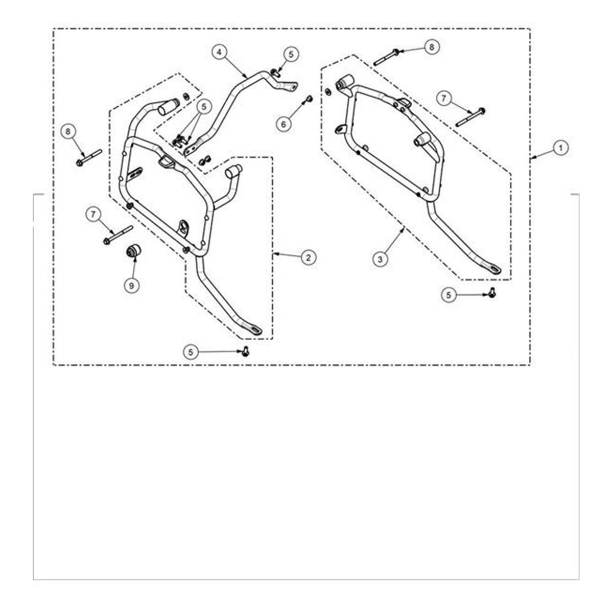 Bild von Pannier Mount, Frame Assy, LH