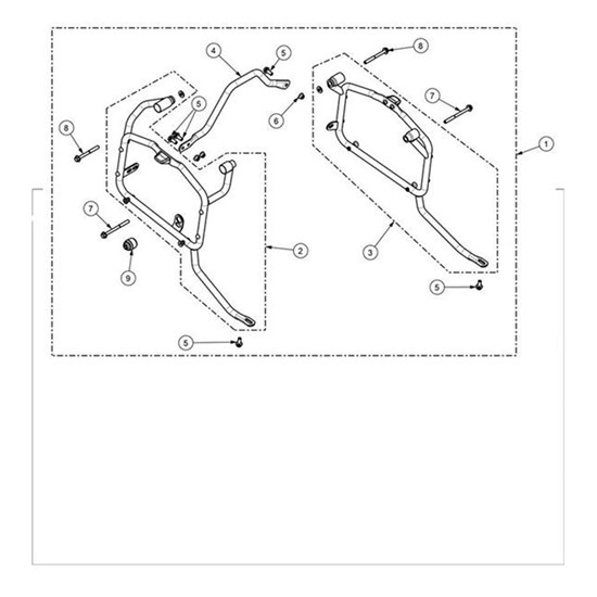 Bild von Pannier Mount, Frame Assy, RH