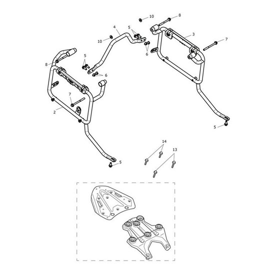 Bild von Pannier Mount Frame, Assy, RH