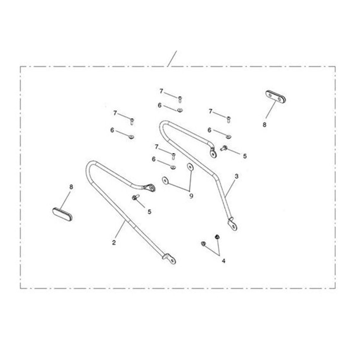 Bild von Pannier Rail, LHS, Chrome