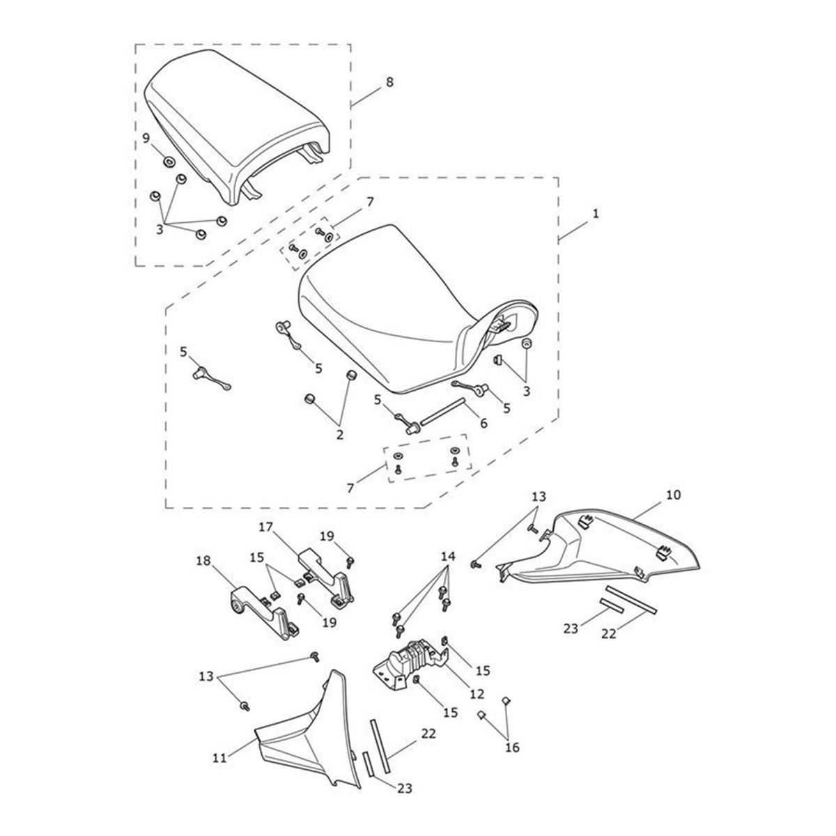 Bild von Pillion Seat, Heated