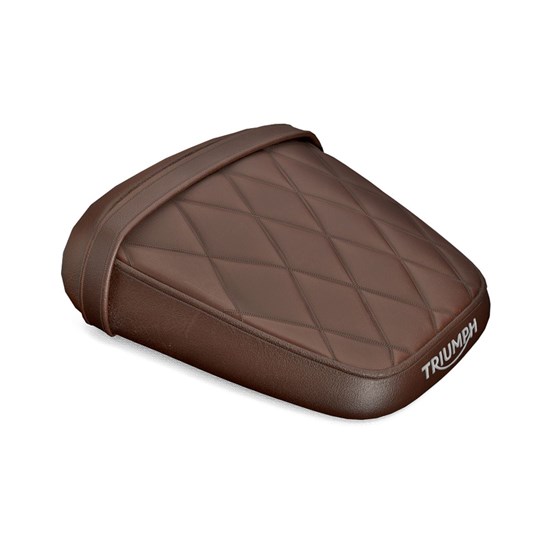 Bild von Pillion Seat, Quilted, Brown, Kit