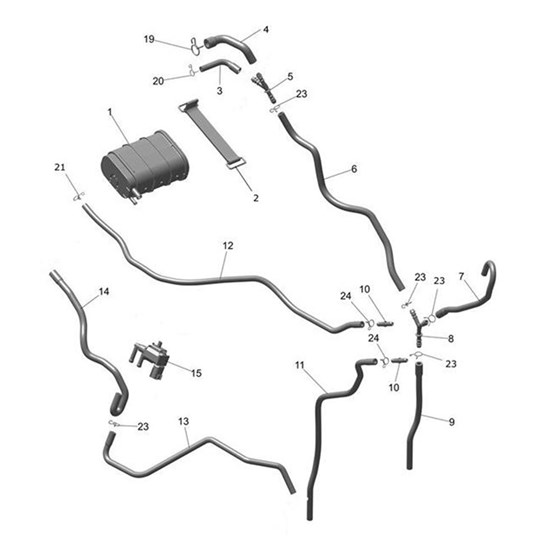 Bild von Pipe Valve Purge - Throttle Body