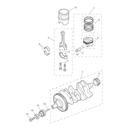 Bild von Piston & Circlip Assy