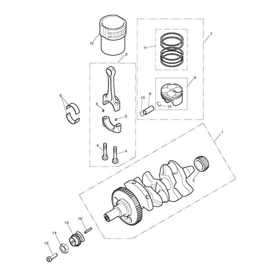 Bild von Piston & Circlip Assy