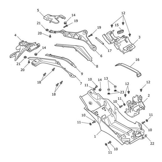 Bild von Plate, Hanger, RH, Crinkle Black