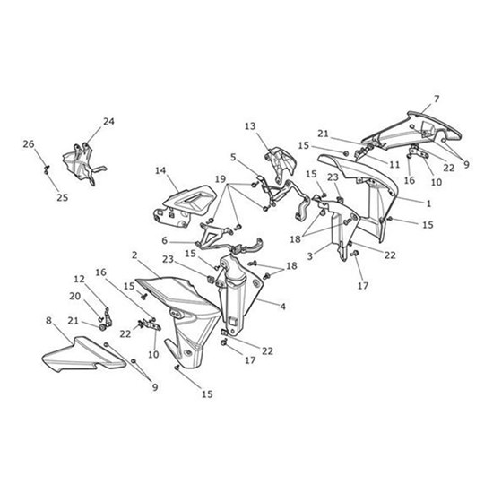 Bild von Rad Cowl Kit, Outer, LH