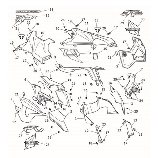 Bild von Rad Panel, LH, Rally, Satin Sapphire