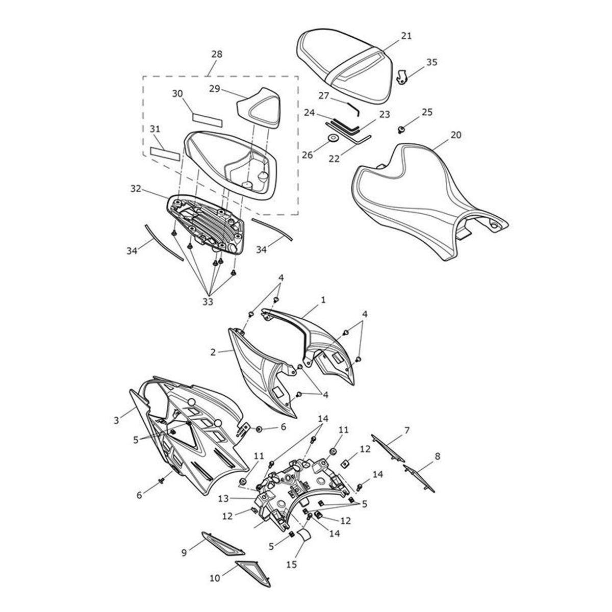 Bild von Rear Bodywork, Paint & Dec, RH