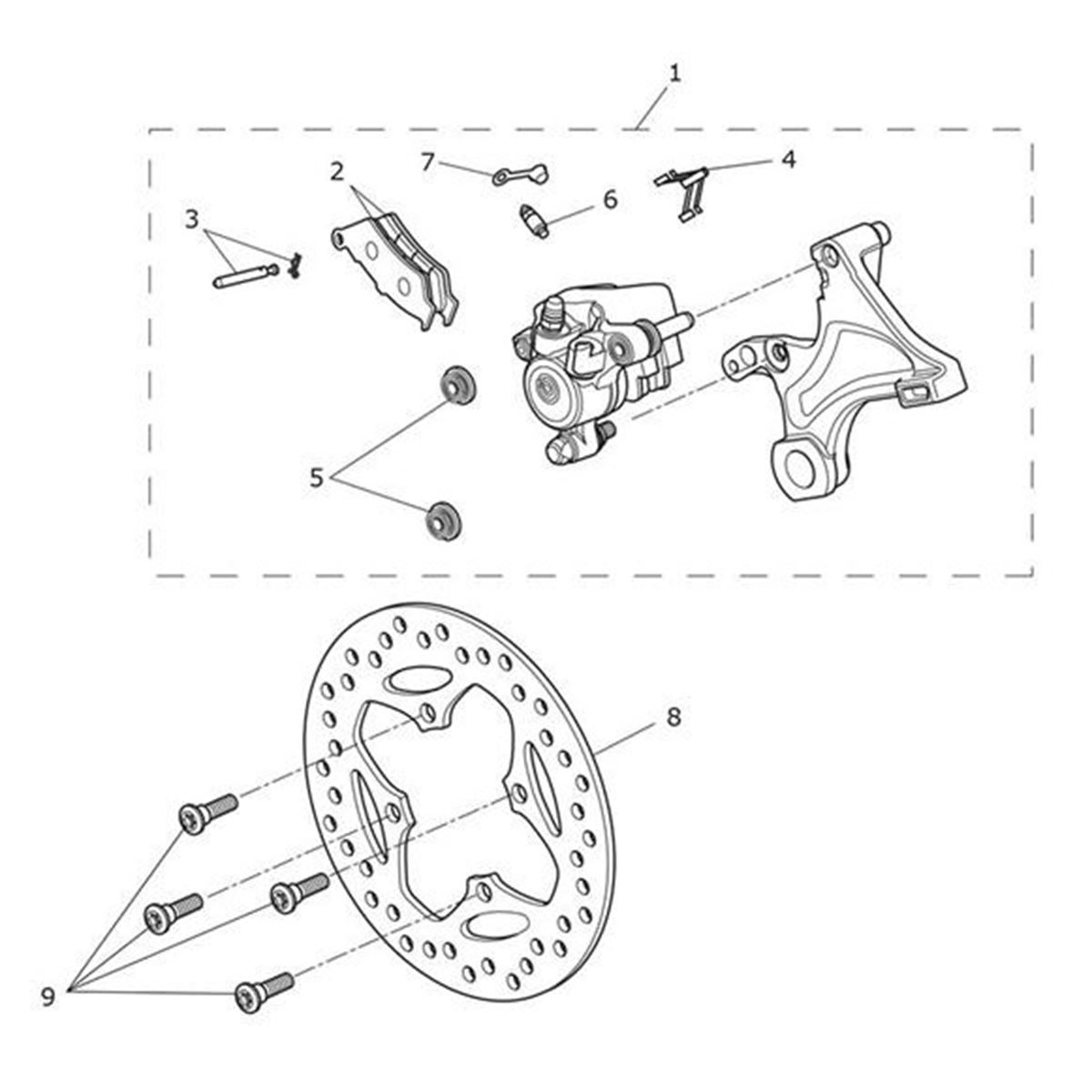 Bild von Rear Caliper Assembly