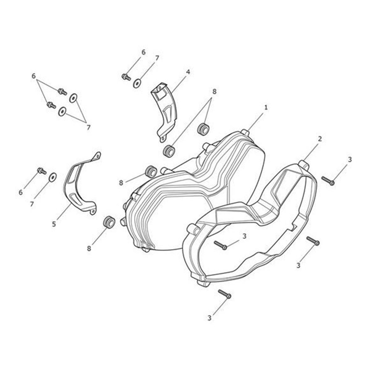 Bild von Rear Finisher, Headlight, RH