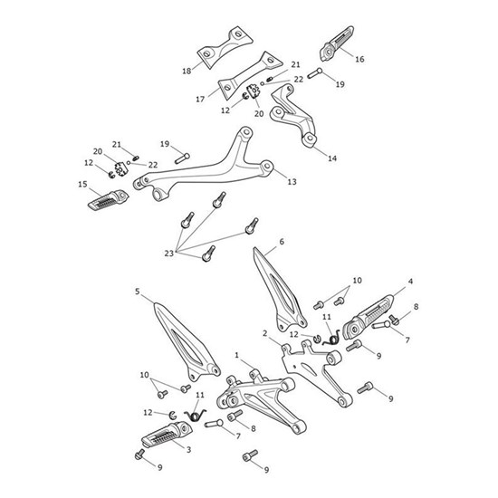 Bild von Rear Footrest, RH