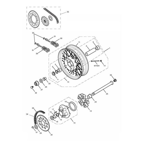 Bild von Rear Hub Assy