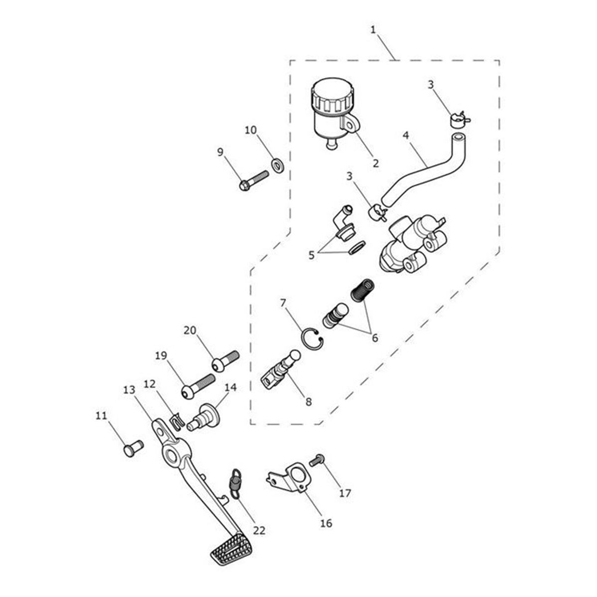 Bild von Rear M/Cyl Assembly
