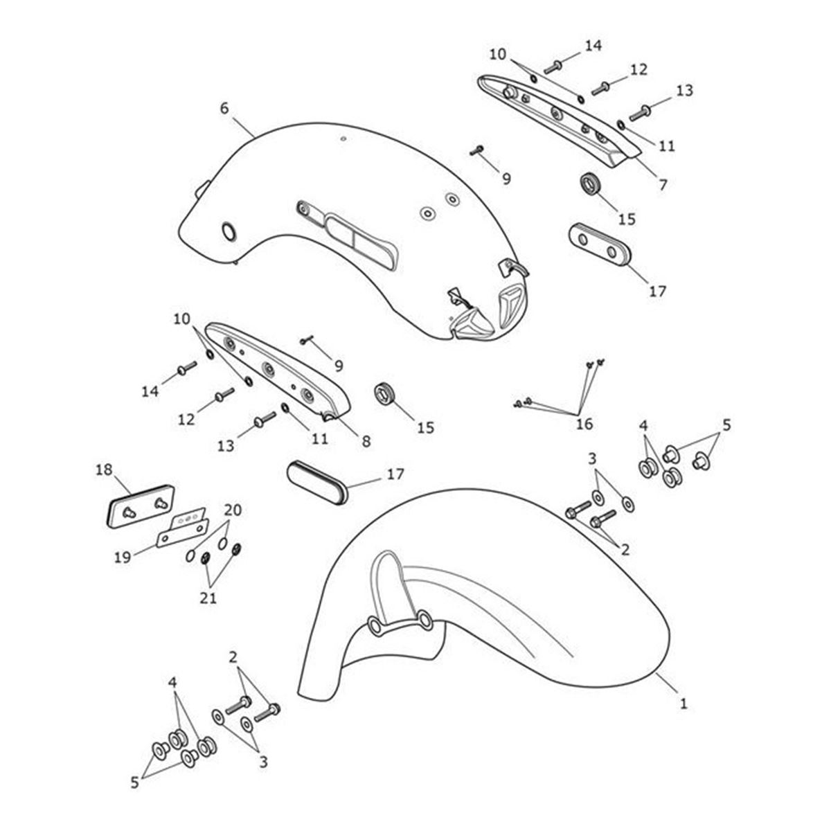 Bild von Rear Mudguard Assy