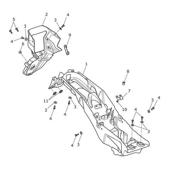 Bild von Rear Mudguard Moulding