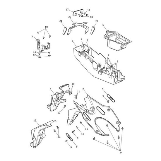 Bild von Rear Mudguard Moulding