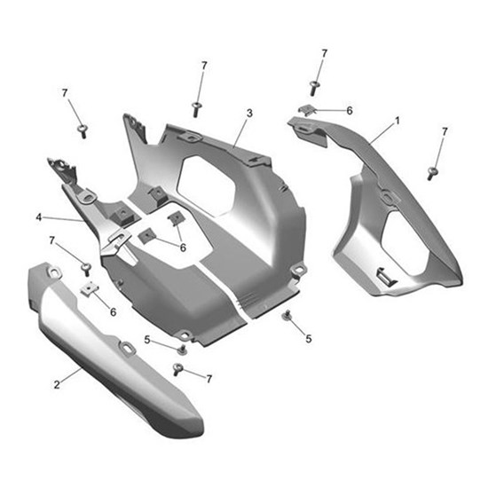 Bild von Rear Panel, LH, Matt Sapphire