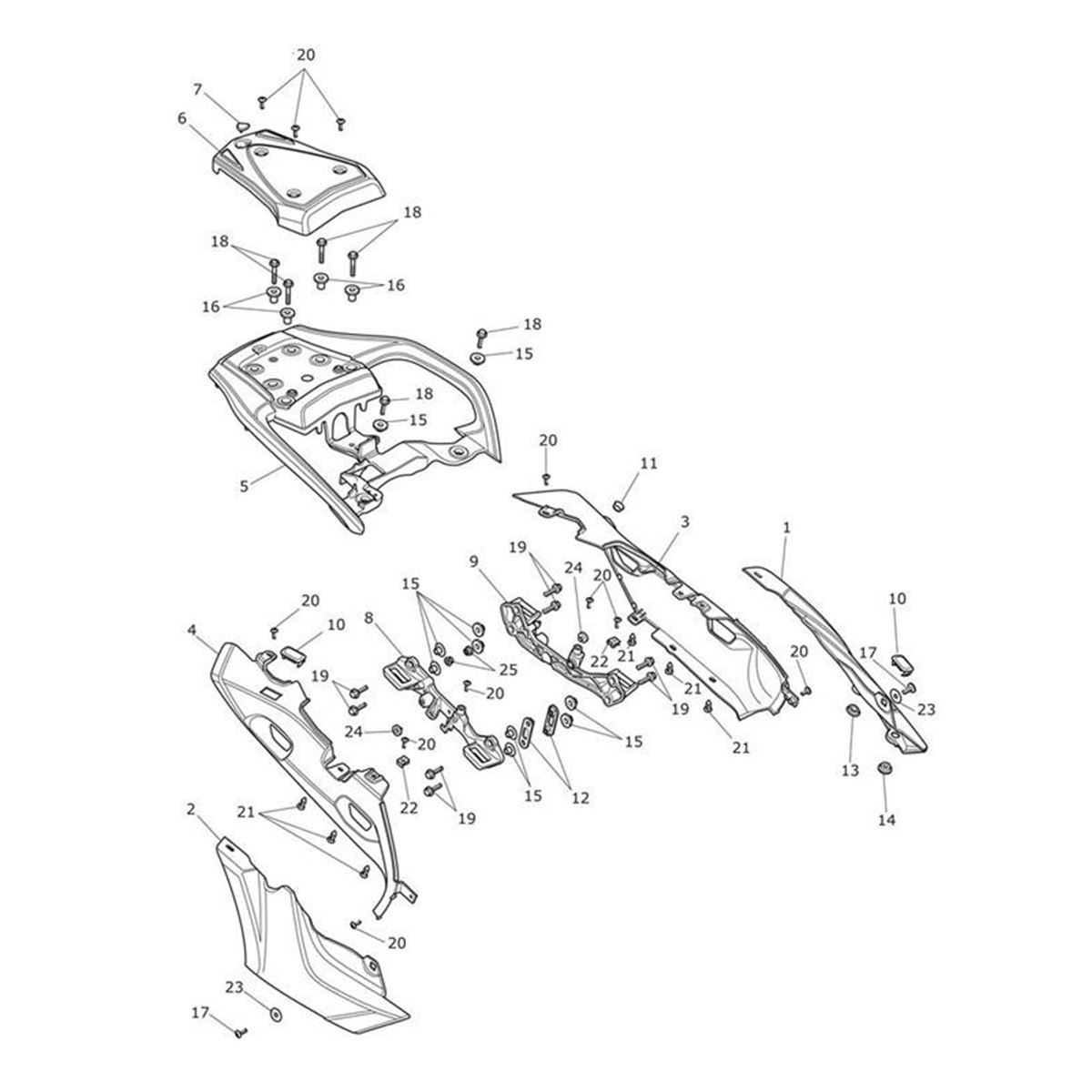 Bild von Rear Panel, RH, Black