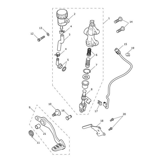 Bild von Rear Reservoir, Tank Assy