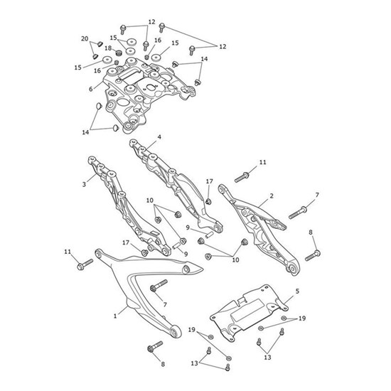 Bild von Rear Subframe, LHS, Black