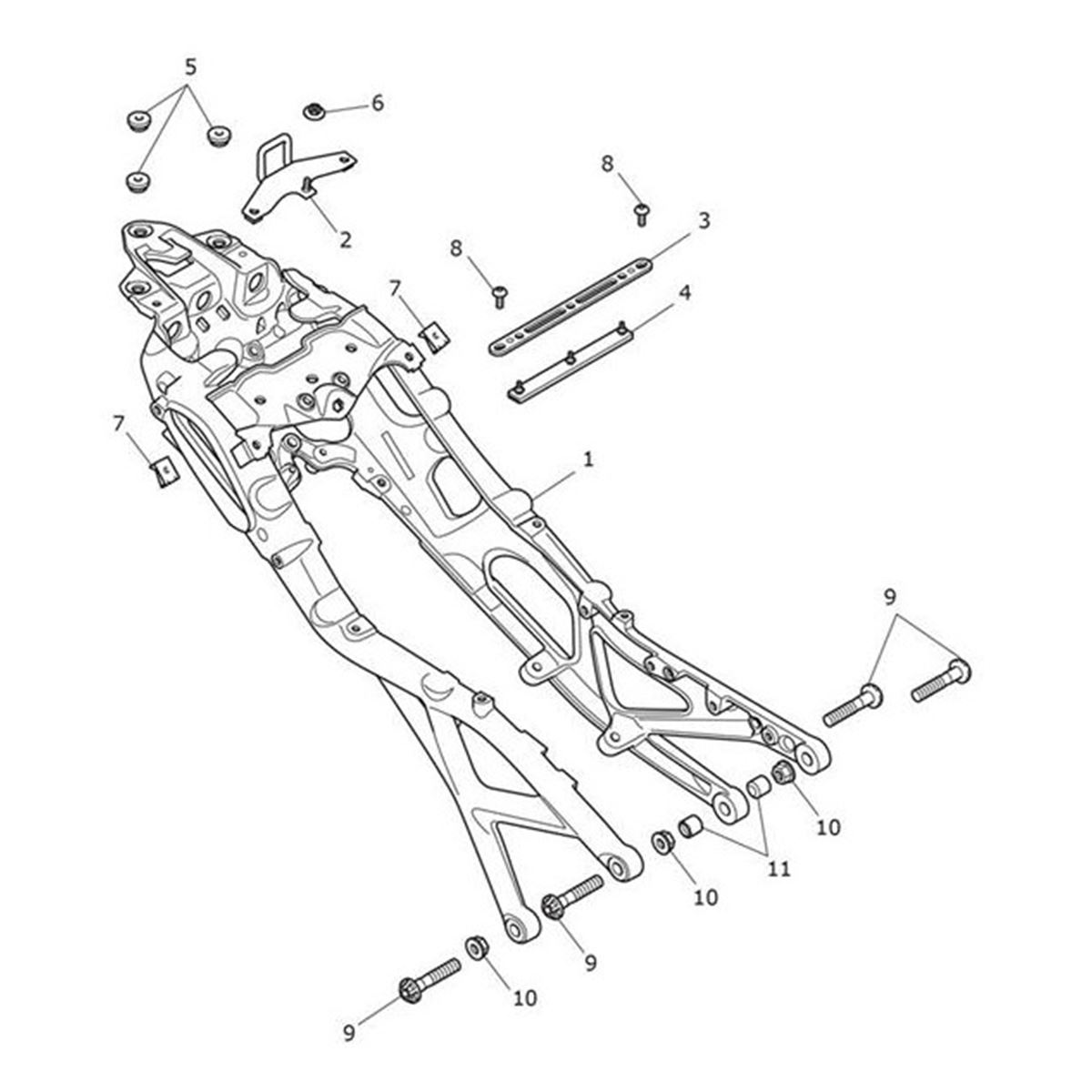 Bild von Rear Subframe Assembly, Black