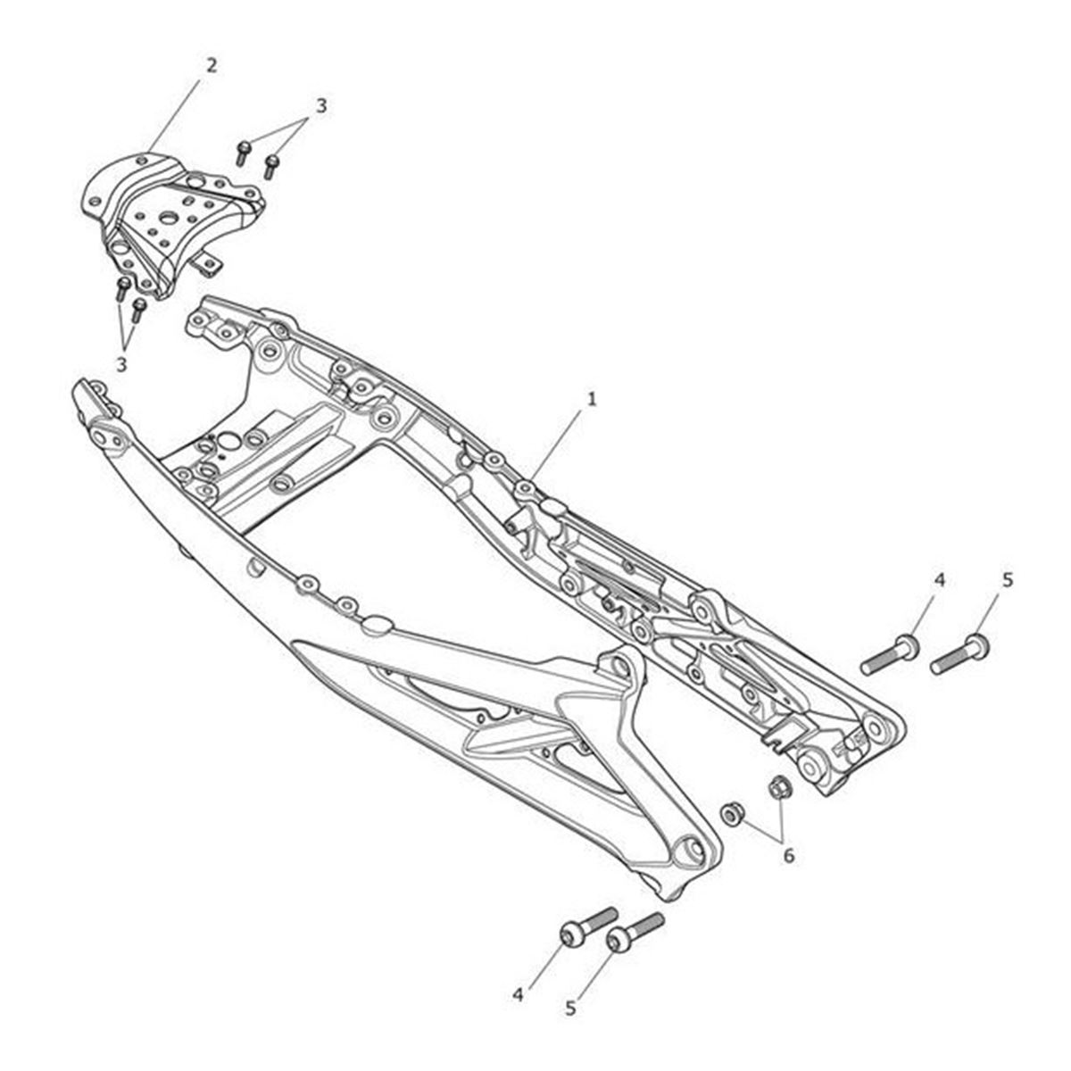 Bild von Rear Subframe Assy, Slate Grey