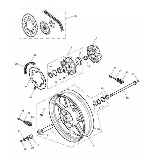 Bild von Rear Wheel, Sub Assy