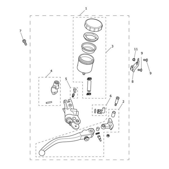 Bild von Res/Conn Bracket, Brake Master Cyl, Mldg