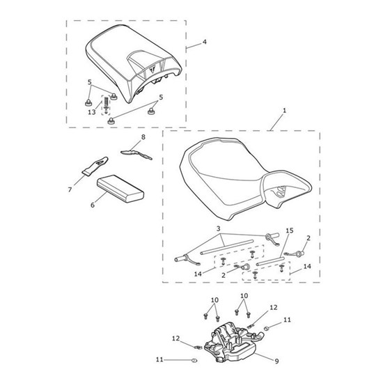 Bild von Rider Seat, Assembly