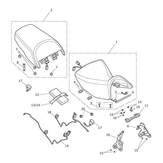 Bild von Rider Seat, Low, Heated