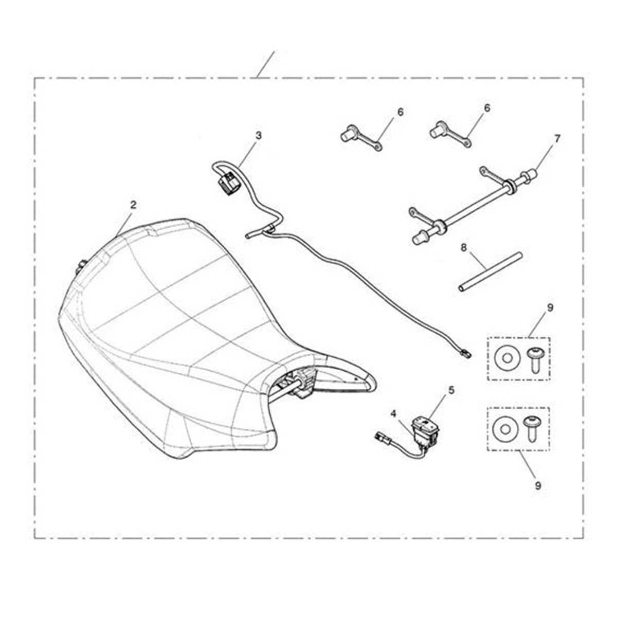 Bild von Rider Seat Assembly, Heated