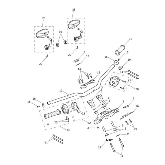 Bild von Riser, Handlebar Clamp