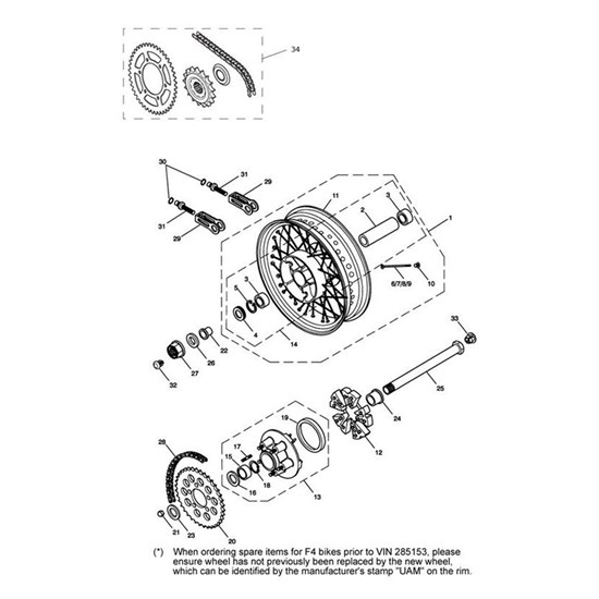 Bild von SPEICHE, HINTEN, LINKS, INNEN