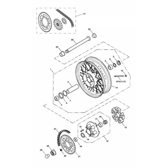 Bild von SPEICHE, HINTEN, RECHTS, INNEN