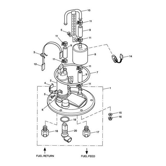 Bild von STECKER KRAFTSTOFFPUMPE 4 KONT