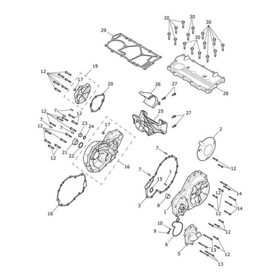 Bild von Seal, Water Pump Housing