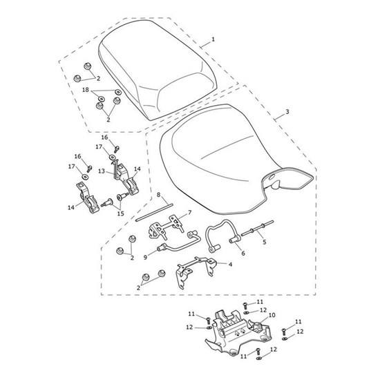 Bild von Seat, Pillion, Comfort