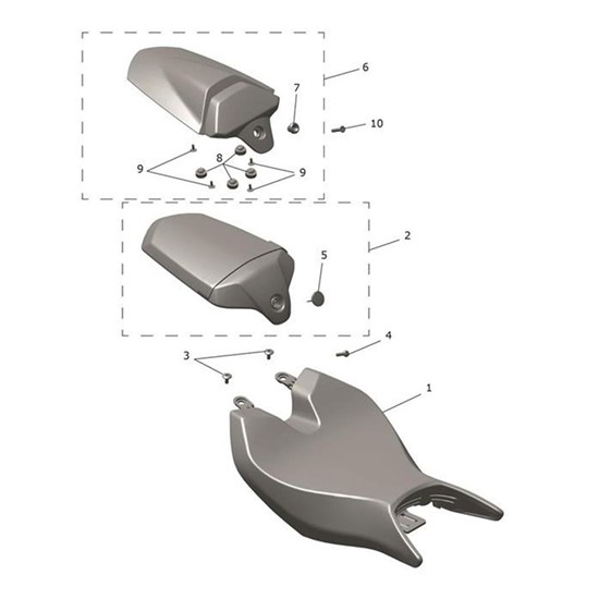 Bild von Seat Cowl, Jet Black