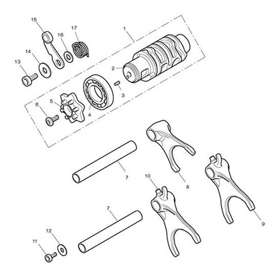 Bild von Selector Drum & Wheel Assy